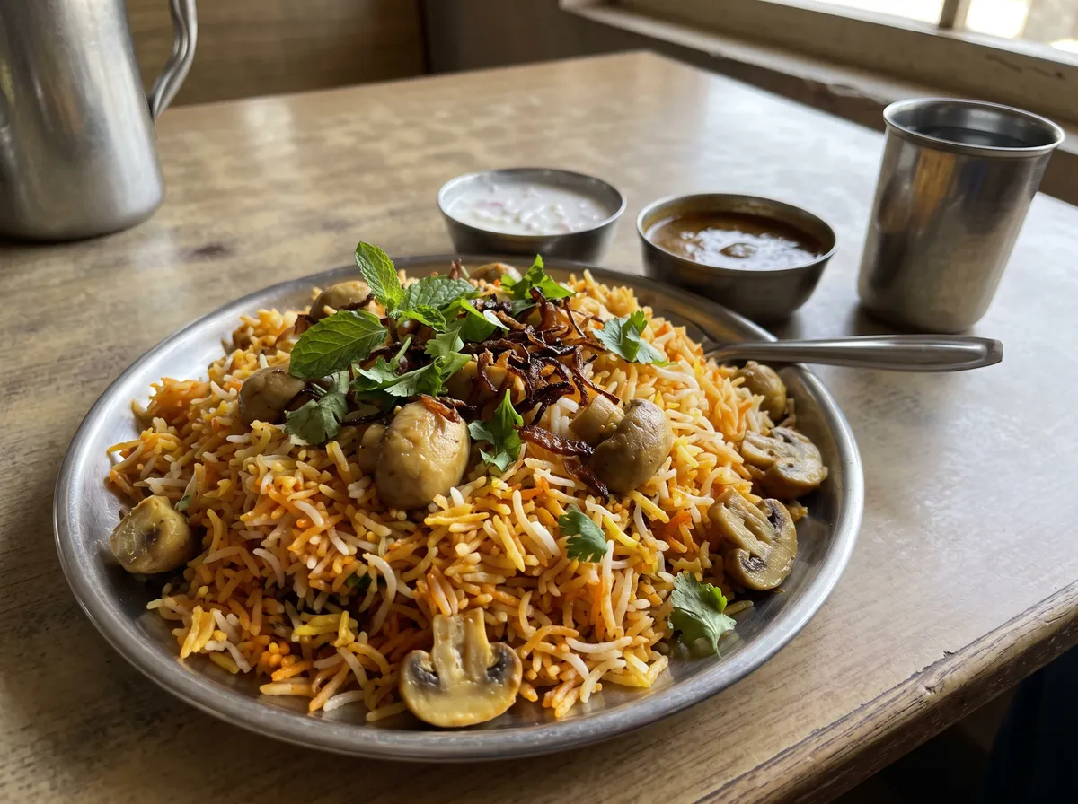 Mushroom Biriyani
